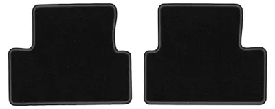 Obrázok produktu pre Zadné velurové koberce pre: Opel Astra J 2009-2015 (hatchback/sedan/kombi) – 2 ks, čierne, na mieru – Wielganizator LUX