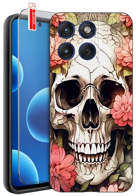 Produktbild von Hülle für Motorola Edge 70 | Designs | Mattes Silikon-Case + 9H-Glas