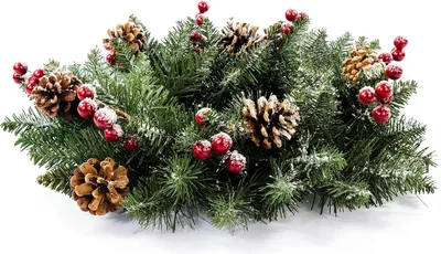 Obrázok produktu pre Veniec vianočný smrek šiška/jarabina/sneh 40 cm