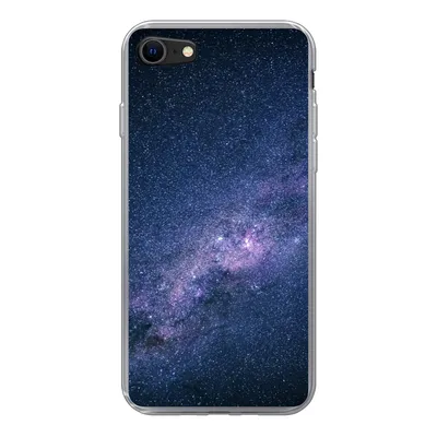Produktbild von MuchoWow® Handyhülle Schutzhülle Hülle für iPhone 7 Galaxie - Sterne - Weltraum - Jungen - Mädchen - Kinder Silikon Softcase Handy Hülle - Kartenhalter