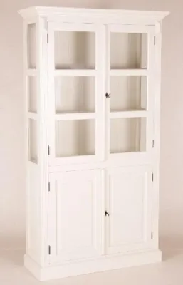 Obrázek produktu pro Casa Padrino Shabby Chic venkovský styl skříňka bufetová bílá š 110 x v 200 cm - skříňka jídelna