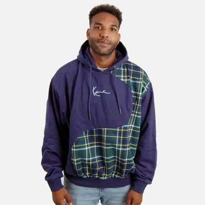 Obrázek produktu pro Pánská mikina Karl Kani Small Signature Wavy Block Os Hoodie Navy - S