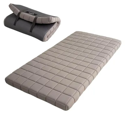 Produktbild von Japanische 3-Lagen Urethan Futon-Matratze Dora 97 x 195 cm Grau, Rollbar und Kompakt