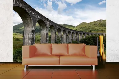 Produktbild von Vlies Fototapete SCHOTTISCHE LANDSCHAFT 375 x 250 cm (inkl. Kleister) - Vlies Tapete, Wandtapete, Wandbilder - Tapete für Wohnzimmer Schlafzimmer, Büro, Küche - Montagefertig