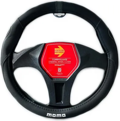 Obrázek produktu pro Momo SWC014BG SUPERGRIP potah volantu Ø38-39 cm černý/šedý potah volantu