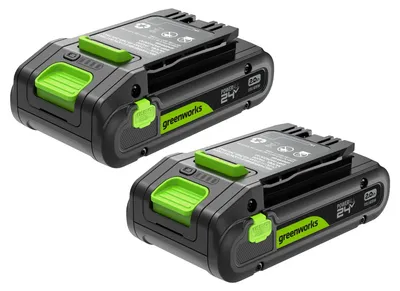 Produktbild von Greenworks TwinPack 24V 2Ah Akku High Power USB-C (Li-Ion 24V 2,0 Ah wiederaufla