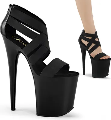 Produktbild von FLAMINGO-869 Damen Sandale von Pleaser, Schwarz EU 35, US 5