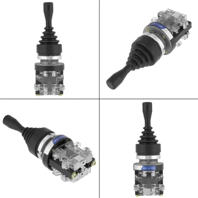 Zdjęcie produktu dla Przełącznik joysticka, chwilowy przełącznik joysticka, przełącznik joysticka 2NO, przełącznik powrotny, przełącznik 2-pozycyjny