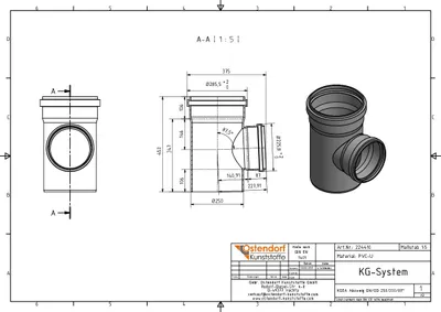 Immagine prodotto di Ramo KGEA DN/OD 250/200 87 gradi