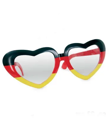 Produktbild von Riesenbrille FAN, Herzbrille, Deutschland, Fanartikel, Spassartikel