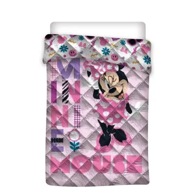 Produktbild von Minnie Mouse Steppdecke Bettdecke Decke 140 x 200 cm