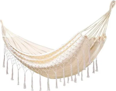 Image de Hamac d'extérieur, 2 personnes, en osier, style panier, hamac en osier, style panier, pour balcon, pour jardin, pour 2 personnes, capacité de charge de 200 kg, beige, hamac en osier