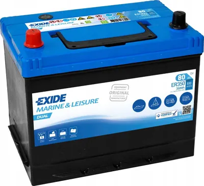 Zdjęcie produktu dla Akumulator EXIDE ER350 DUAL 80Ah 350Wh L+