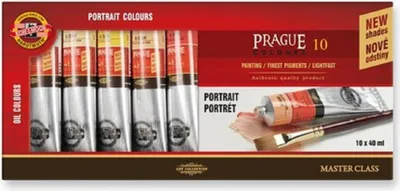 Produktbild von Koh-i-noor 1617 – Ölfarben-Set für Porträts, PRAG, 10 x 40 ml