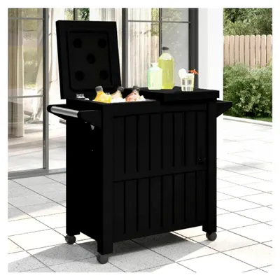 Produktbild von 3-in-1 Servierwagen, schwarz, Polypropylen