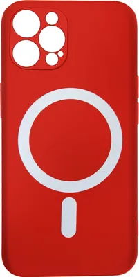 Obrázek produktu pro Avizar, ochranné pouzdro MagSafe pro Apple iPhone 12 Pro Max, červené, s vyvýšenými okraji