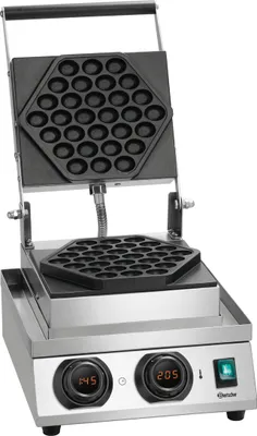 Produktbild von Bartscher MDI Bubble 2070, 1 Waffel(n), Hexagonal, Schwarz, Silber, Edelstahl, Edelstahl, 300 °C