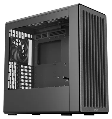 Produktbild von HAVN BF 360 Flow, Midi Tower, PC, Schwarz, ATX, EATX, Mini-ATX, Mini-ITX, Acrylnitril-Butadien-Styrol (ABS), Nylon, SGCC, Silikon, Gehärtetes Glas, Zink, Gaming