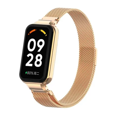 Produktbild von Strap-it Xiaomi Redmi Smart Band 2 Milanaise Armband (Roségold)