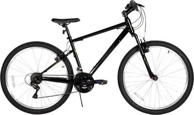 Produktbild von Mountainbike Herren & Damen 26/27,5 Zoll – 18 Gang Schaltung, Stahlrahmen, V-Bremse, Hardtail – Schwarz