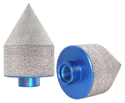 Image de Fraise diamantée pour perçage de 0 à 50 mm, modèle M14, pour carrelage, marbre et granit, lot de 2 pièces