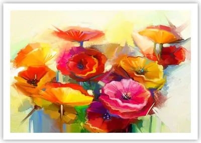 Produktbild von Poster - Poster ohne Rahmen - Blumen Frühling Flora Garten - 100x70 cm - Wand Bild - Wanddeko - Wandbilder - Kunstposter - Wandposter - Bilder - Kunstdruck - Wandbild - P2XAA100x70-2877