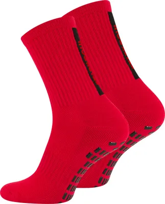 Produktbild von Stark Soul® Rutschfeste Sportsocken für Fußball & Sport,  Anti-Rutsch Grip-Socken für besseren Halt, Farbe: Rot, Gr: 39-42