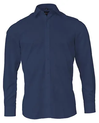 Produktbild von Marvelis - Hemd für Herren, Popelin, Schmal, Langärmlig LT5767 (38,5cm) (Marine)