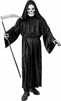 Produktbild von Gevatter Tod - Sensenmann Halloween Kostüm Herren Größe: M-L