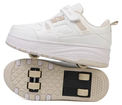 Produktbild von Rollschuhe Rollschuhschuhe Kinderschuhe mit Rollen - 4 Rollen - 2-in-1 - Für Jungen und Mädchen - Für draußen