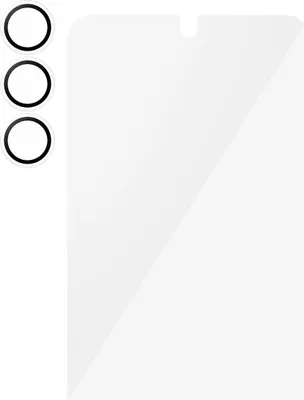 Produktbild von PanzerGlass ® 2-in-1 Set Samsung Galaxy S25, Samsung, Samsung - Galaxy S25, Trockene Anwendung, Kratzresistent, Schockresistent, Transparent, 1 Stück(e)