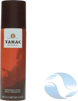 A product shot of a Tabac Original Deospray can.