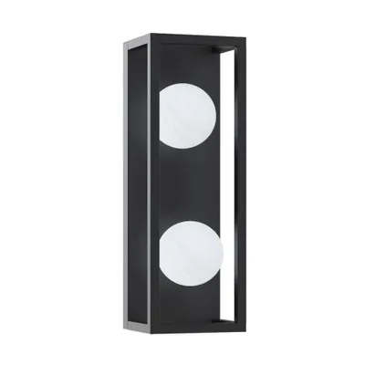 Immagine prodotto di Applique PIRO nero opaco-bianco 2xG9x13W in vetro, dimensioni: 45x15x13,5 cm, IP20, Zuma Line