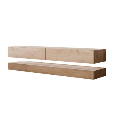 Produktbild von TV-Schrank SKY 140 cm mit LED-Beleuchtung, Wotan Eiche