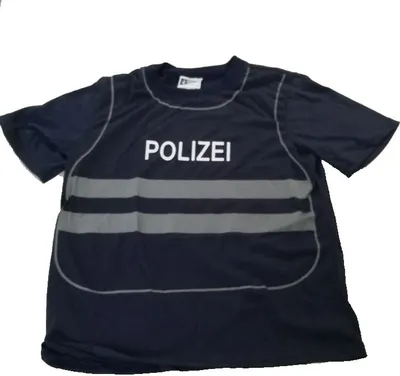 Produktbild von Spieleshirt Weste Polizei Kinder Uniform, Größe:98/104
