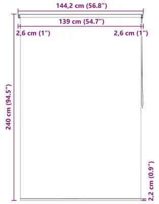 Imagen del producto de vidaXL Cortina de ducha, 140x240 cm, estampado de burbujas
