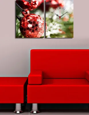Produktbild von Opviq, YYCS- CST1604, Bunt, Wanduhren, 58 x 38 cm, 100% Wildleder -Leinwand