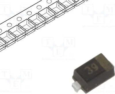Obrázek produktu pro 10 kusů: Usměrňovací dioda Schottky, 0,5A, SMD, 30V, SC79, BAS3005B02VH6327XTSA1