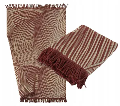 Produktbild von ZWOLTEX PALMS Fouta Handtuch mit Fransen Gemustert 100x160