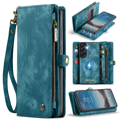 Produktbild von CaseMe 008 2-in-1 Klapphülle & Back Cover mit Brieftasche - Samsung Galaxy A37 Hülle - Blau