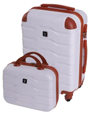 Produktbild von BERTOO Firenze Kabinenkoffer für Ryanair – Weißes 2-in-1-Set (Größe S)