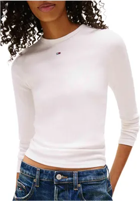 Produktbild von Tommy Hilfiger Long-sleeve T-shirt DW0DW17387YBL in WHITE color size large