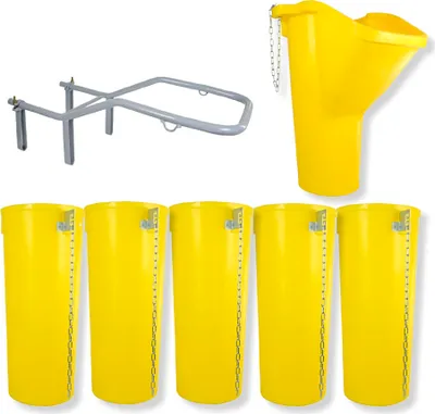 Produktbild von Profi Bauschuttrutsche Schuttrutsche Schuttrutschen Schuttrohr SET (7-tlg 6 m)