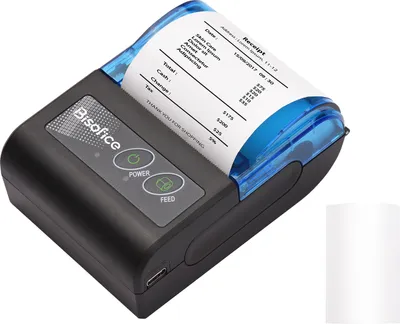 Obrázok produktu pre Bisofice Prenosná mini termálna tlačiareň - bezdrôtová, 5,1 cm, kompatibilná so systémami iOS, Android a Windows, ideálna pre maloobchodný predaj v reštauráciách