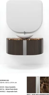 Produktbild von Brauner Badezimmerschrank Badezimmermöbel Regal Badezimmerschrank Holzregale