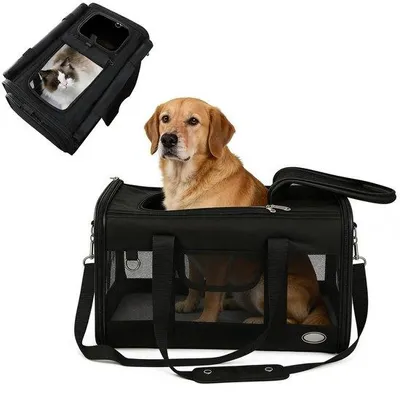 Produktbild von Dailygoods - Faltbare Hundetransportbox - Atmungsaktiv und für Hunde und Katzen geeignet