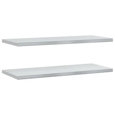 Immagine prodotto di Mensole a Muro 2 pz 100x40 cm Argento in Acciaio Inossidabile