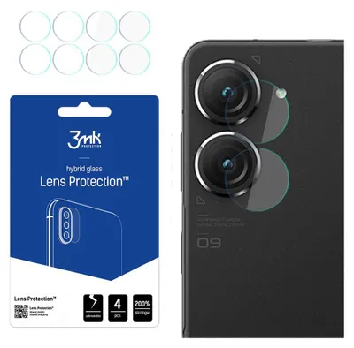 Produktbild von 3mk Hybridglas Lens Protection für Asus Zenfone 9 Kamera Objektiv Kameralinse 0,16mm 6H (4 Stück)