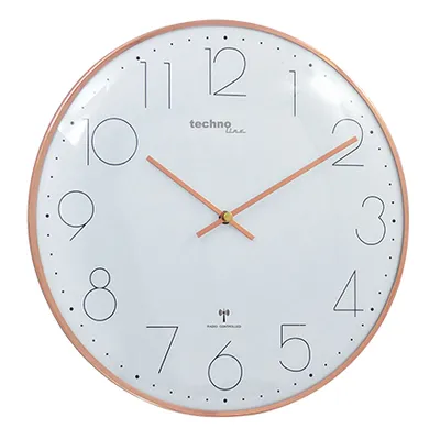 Obrázok produktu pre Technoline WT 8235, Múr, Quartzové hodiny, Kruh, Ružové zlato, Kov, Klasika