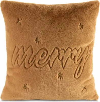 Image de eurofirany Housse de coussin 45x45cm Décoration de Noël orange